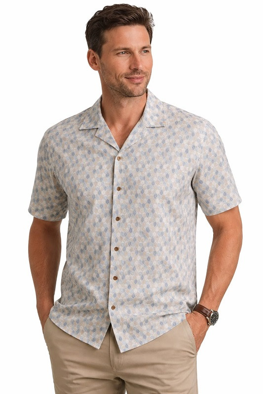 Men's Cuban Collar Shirts1